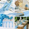 3 Pack Baby Blue Table Runner Boho Gauze Cheesecloth Table