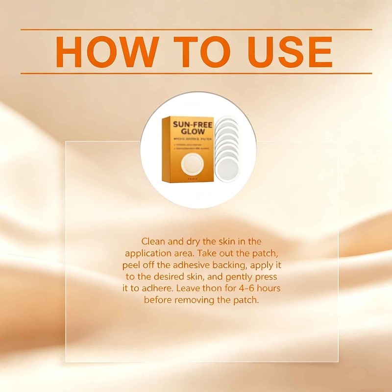 Sun Free Glow Patches, Sun Free Glow Microdarts Patch, Enhances