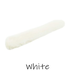 [ATK21] Fuwamoko Faux Fur Scrunchie Cuffs Arm Warmer Fur Accessories Small Wrist Bracelet Hair Accessory (White)