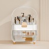 Makeup Organizer Countertop With Lid And Drawers Large Skin Care