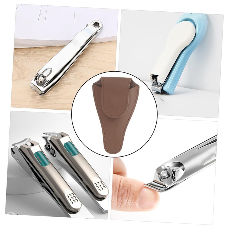 Gatuida 2Pcs PU Protective Sleeve for Nail Clippers and Cuticle