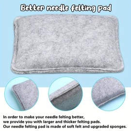 Needle Felting Kit, Wool Roving 40 Colors Set, Needle Felting Starter Kit, Needle Wool Felting Tools Kit with 2 Exquisite Storage Bags, Wool Felt Tools for Felted Animal Needle Felting Supplies