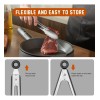 1 Alicate De Cocina De Acero Inoxidable, Pinzas Para Aliment