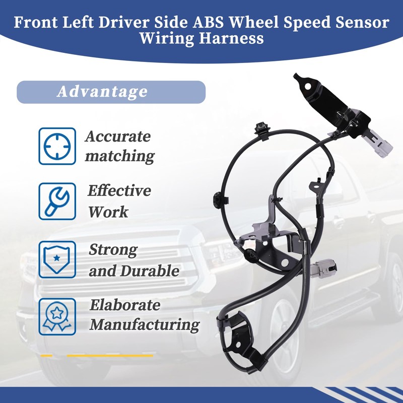 Getfarway Front Left Driver Side ABS Wheel Speed Sensor Wiring