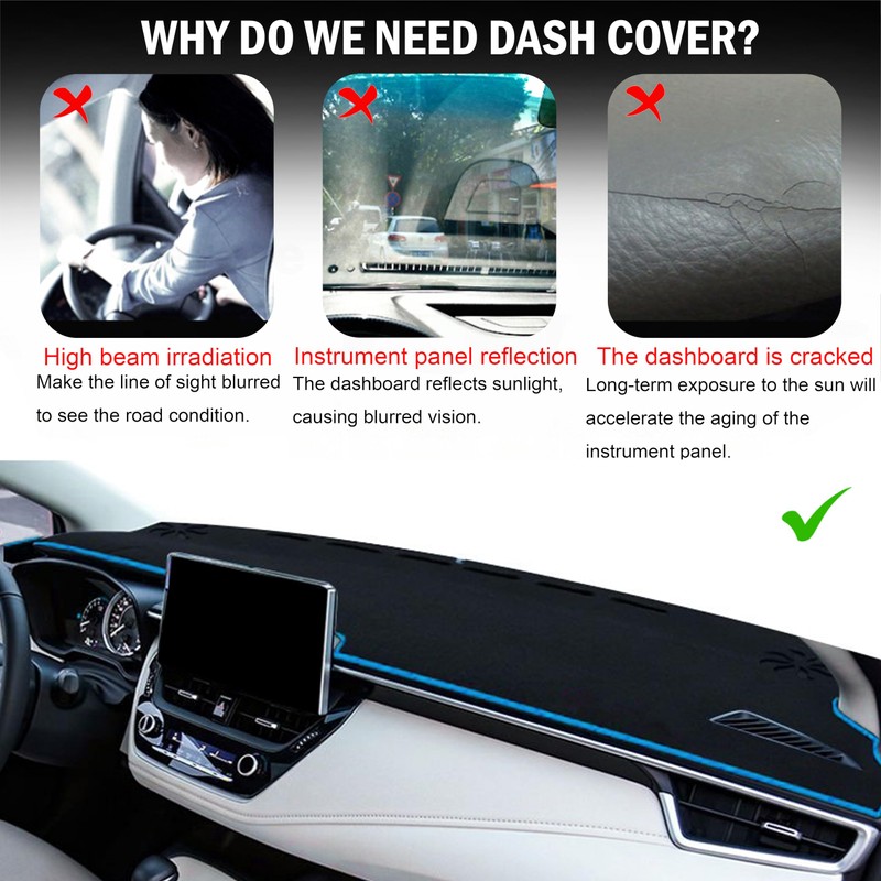 SENSHINE for Toyota Corolla Accessories 2019-2022 2023 2024 2025 Dashboard