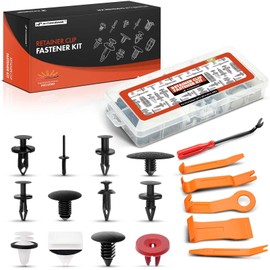 A-Premium 110PCS Retainer Clips Kit - Compatible with Ford Escape 13-23 - Vehicle Specific Car Body Trim Fastners Pin Rivet Set - fit Front Bumper, Rear Bumper & More - Trim Removal Tool Kit Included