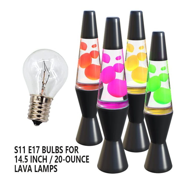 4 Pack S11 Intermediate E17 Base 25 Watt Bulbs for