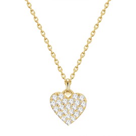 Glanzstücke München Women's Necklace 925 Sterling Silver with Zirconia, Silver, Cubic Zirconia