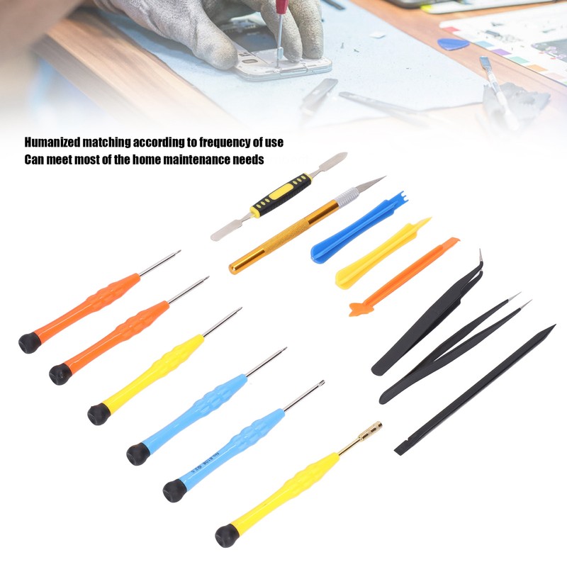 Phone Repair Tools Kit ABS Alloy Steel 14 in 1