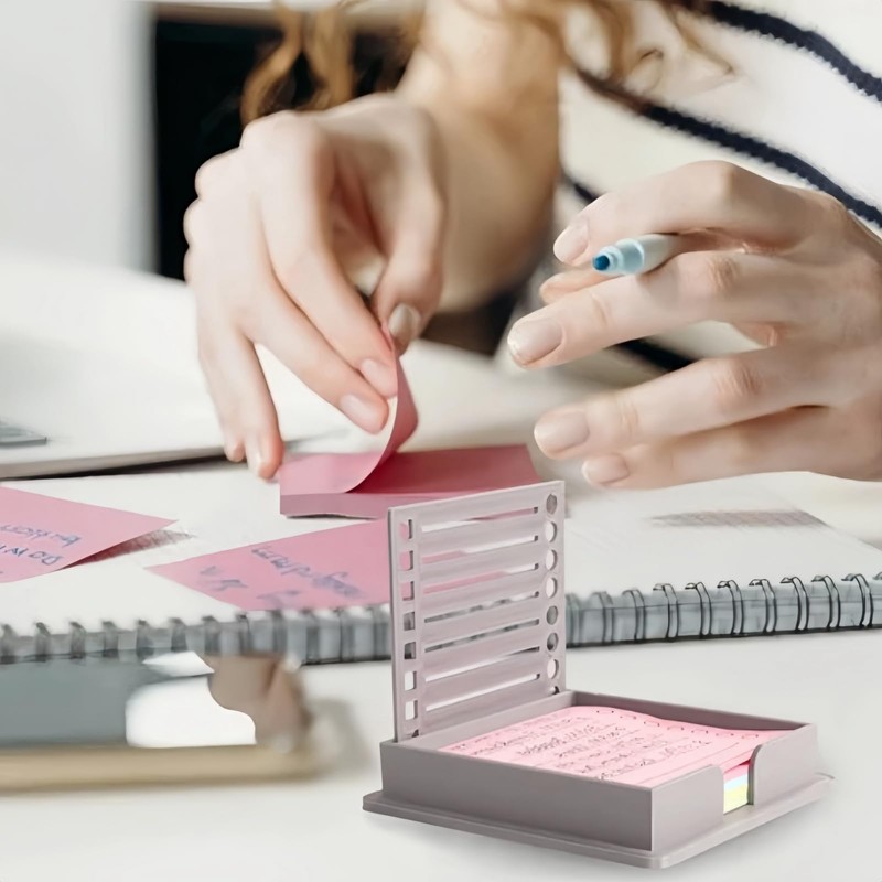 Sticky Note Stencil,Sticky Note Hold/er with Stencil,Sticky No/te Line Stenc/il
