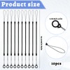 LIQWEI 10 Pcs Elastic Lanyard Tether, Retractable Pen Holder Leash