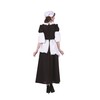 RG Costumes Women's Pilgrim Lady Hattie, Black/White, Medium