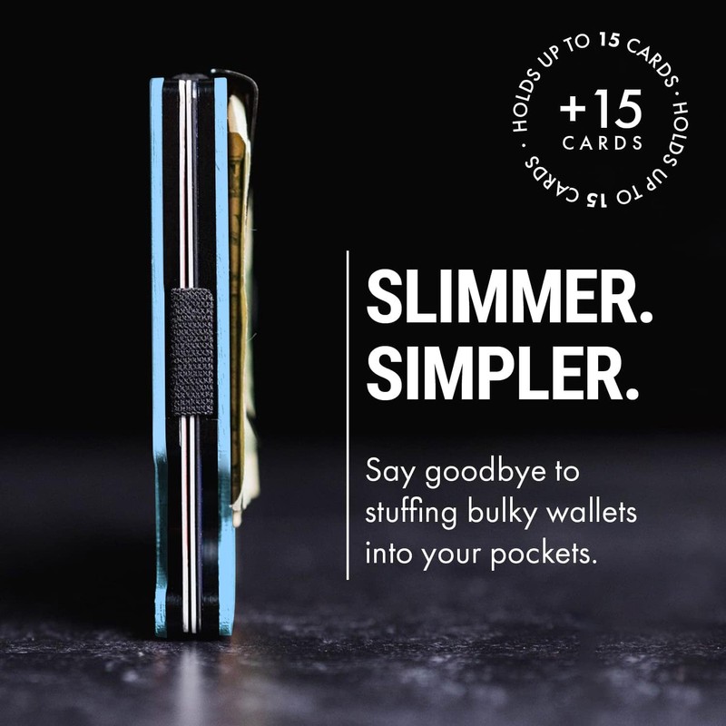 Mountain Voyage Minimalist Wallet for Men - Slim RFID Wallet,