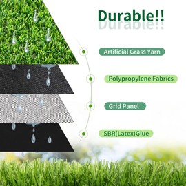 SunVilla SV6.5'X10' Realistic Indoor/Outdoor Artificial Grass/Turf 6.5 FT X 10 FT (65 Square FT)