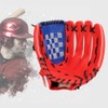 PU Leather Baseball Glove Practicing Training Competition Gloves for Children(Red