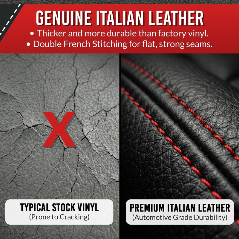 RedlineGoods STI (6Gaenge) Gear Stick Gaiter Cuff Compatible with Subaru