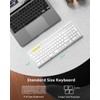 Foldable Bluetooth Keyboard with Numeric Keypad, Samsers Full-Size Wireless Folding