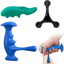 Set of 3 trigger point pushers, trigger points, massage accessories, massage tool, for pain, fascia, for neck, back, arms and legs
