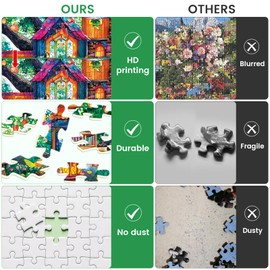 500 Piece Puzzles for Adults,Magical Tree House Puzzle for Kids Teen Adults,Recycled Paper Unique Fun Cool Jigsaw Puzzle 500 Pieces,Challenging Family Game Gift for Friends Men Women Seniors,20.5*15In