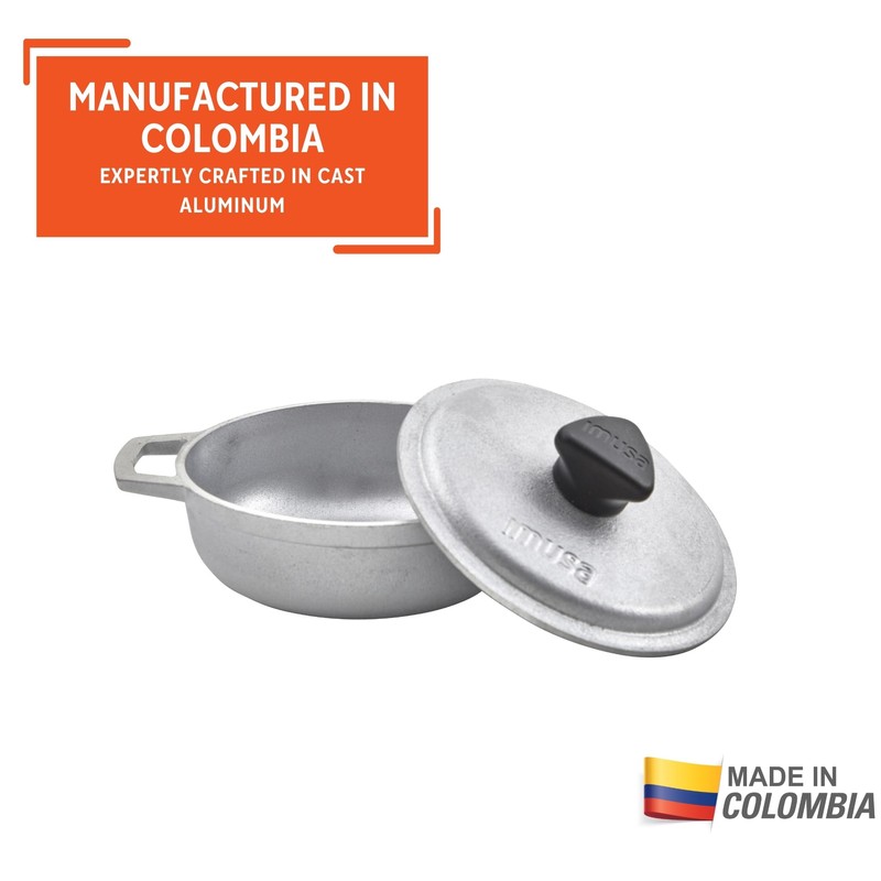 IMUSA USA 4 Piece 0.5Qt Traditional Colombian Mini Calderos (Dutch