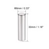 TOP-VIGOR 10Pcs 8mm x 30mm Dowel Pins Shelf Support Pegs,