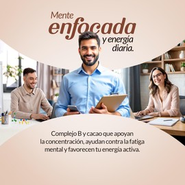 Complejo B y Cacao Complex- Comp B & Cacao Complex - Suplemento Alimenticio de Cacao, Alfalfa, Acido Folico y Vitaminas del COMPLEJO B - Apoyo cardiovascular, digestion, colesterol, sistema nervioso, cabello, piel y uñas. Favorece la energia y buen estad