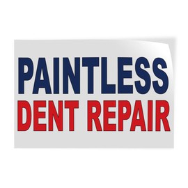 Decal Stickers Multiple Sizes Paintless Dent Repair Blue Red Industrial Vinyl Safety Sign Label Business 10x7Inches