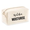 Mens Real Men Moisturise Wash Bag - Funny Birthday Gift