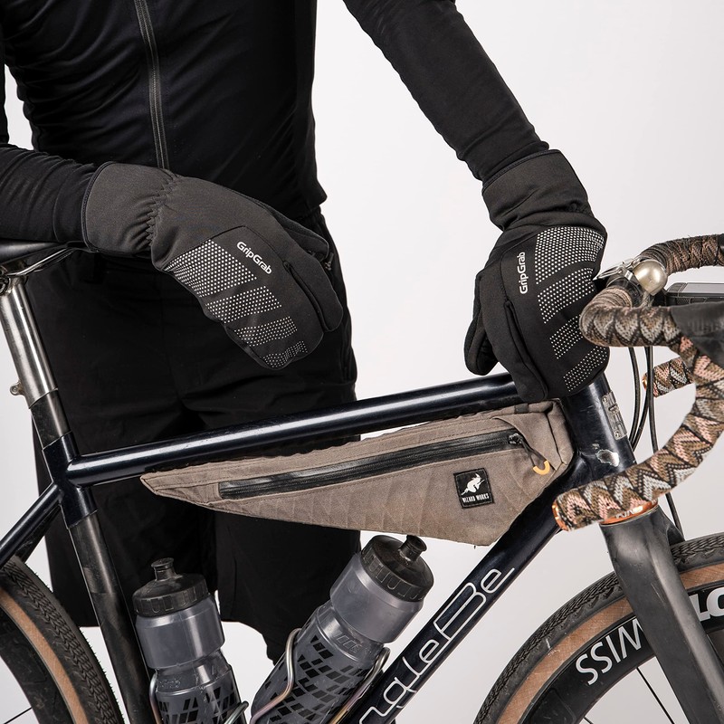 GripGrab Ride Windproof Deep Winter 3-Finger Lobster Cycling Gloves Warm