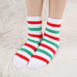 HIALTODAY Winter Fuzzy Socks Womens Cozy Fluffy Warm Socks for Women Mom,Birthday Christmas Gifts for Her