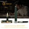 BEILUNER British Racing Green Fountain Pen,Stunning Luxury Pens with 24K