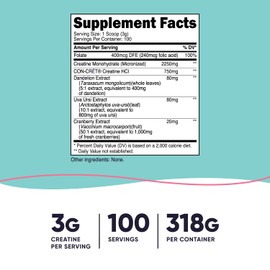 Nutricost Nutricost Creatine Monohydrate Powder for Women, Micronized, Unflavored, 100 Servings - Vegetarian, Non-GMO, Gluten Free