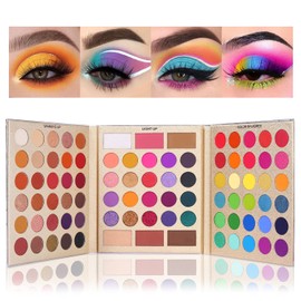 UCANBE Pretty All Set Eyeshadow Palette Holiday Gift Set Pro 86 Colors Makeup Kit Matte Shimmer Eye Shadow Highlighters Contour Blush Powder All In One Makeup Pallet
