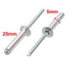 sourcing map Aluminum/Steel Open End Blind Rivets 5 mm x