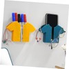 jojofuny 6pcs Wall Mount Phone Holder Remote Control Organizer Bedside