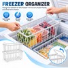 4 Pack Stackable Chest Freezer Organizer Baskets – Metal Wire