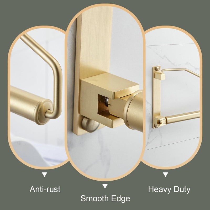 Folding Wall Mounted Clothes Hanger Rack Clothes Hook Solid Brass