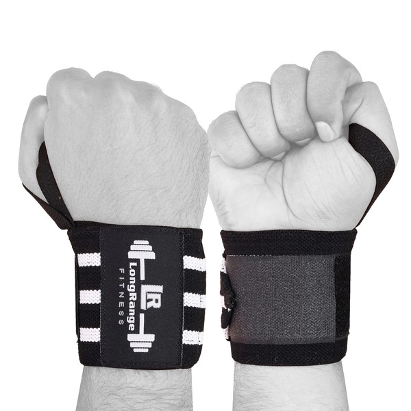MAWANS Weight lifting Wraps for Wrist Support| Heavy Duty Straps Wrist Supports| Power lifting Gym Training| Sold as Pair | Universal Size