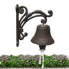 Cast Iron Wall Bell Rustic Style Aristocratic Logo Manually Shaking