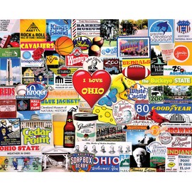 White Mountain Puzzles I Love Ohio, 1000 Piece Jigsaw Puzzle
