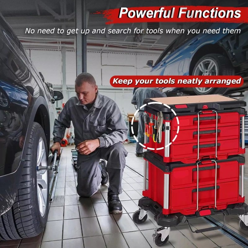 DNShorix Magnetic Bar Mount for Packout Toolbox, Magnetic Bracket Bar