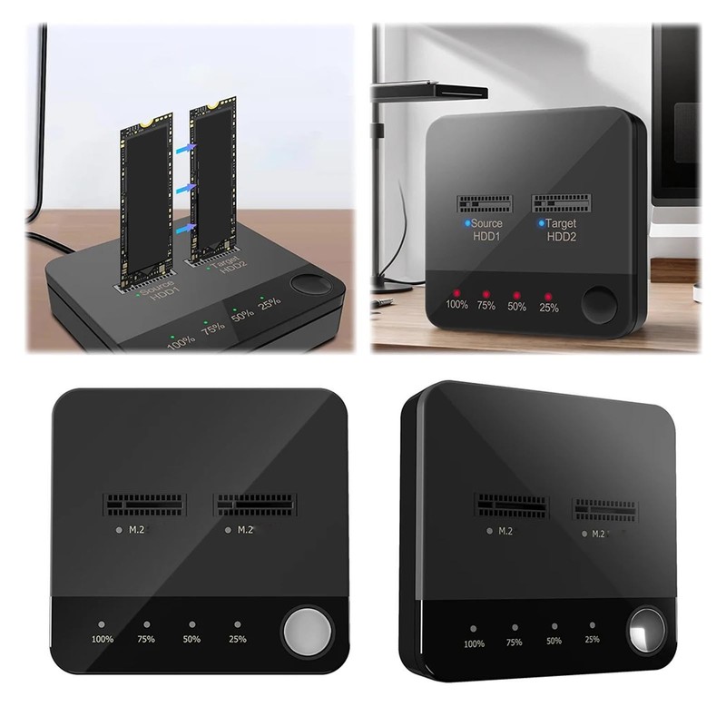 Dpofirs Hard Drive Duplicator, M.2 NVMe Drive Duplicator USB C