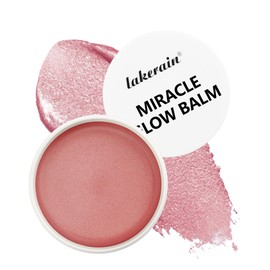 Multi Glow Balm,Miracle Glow Balm Tinted Face Creamy Blush for Women Cheek Lip Eye, Hydrating Lightweight & Blendable Color,Shimmer Blusher Balm Facial Makeup,Christmas Facial Gift-04 Pink Camellia