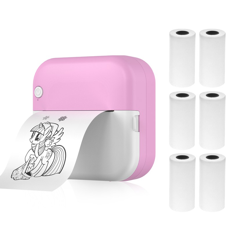 Mini Thermal Printer Multifunction Portable Sticker Maker Instant Photo Inkless