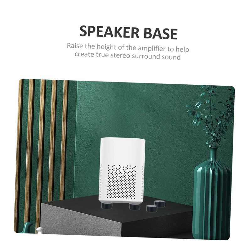 SHINEOFI 8Pcs Speaker Spike Mat Rubber Amplifier Feet for Isolation