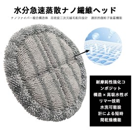 KKLM Set of 4, Universal Rotating Mop Replacement Pad, Electric Mop Replacement Pad, High Absorption Pad, Great for Wiping and Window Cleaning, Reusable Washable Replacement Mop for Cleaning