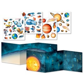 Peaceable Kingdom Sticker Fun! Space Adventure Reusable Sticker Tote