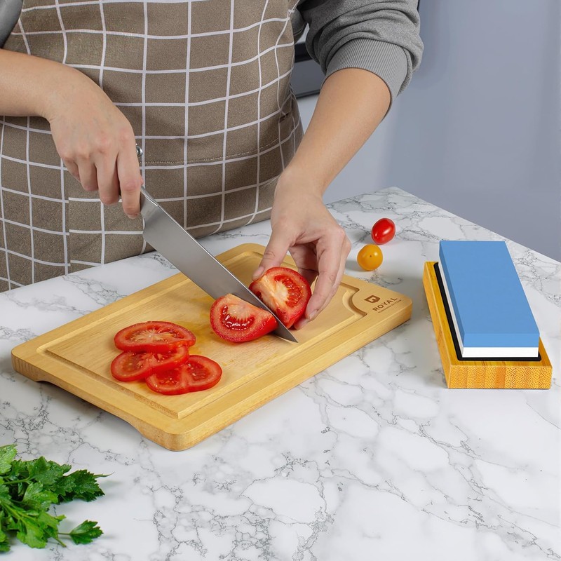 Premium Whetstone Knife Sharpening Stone Kit,2 Side Grit 1000/6000 Whetstone