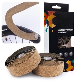 REYLNXR Road Bike Bar Tape, Bicycle Band, Wood Scrap Pattern, Anti-Slip, Shock Absorption, Comfortable, Breathable, Abrasion Resistant (Woodchip Pattern Band-2 Rolls)