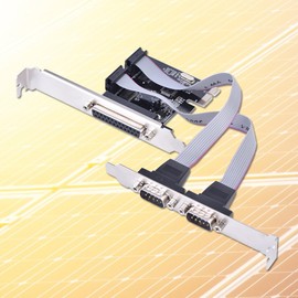 Tarjeta PCI-E a serie RS232, PCI-E a 2 puertos serie DB9 RS232 + 1 DB25 Tarjeta adaptadora de puerto LPT paralelo para computadoras de escritorio Admite DOS, 8/7 / Vista / XP /